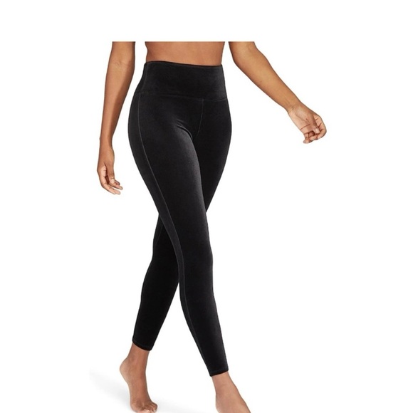 SPANX Black Velvet Leggings . Size Large - Picture 6 of 16